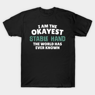 I Am The Okayest Stable Hand The World Has Ever Known T-Shirt